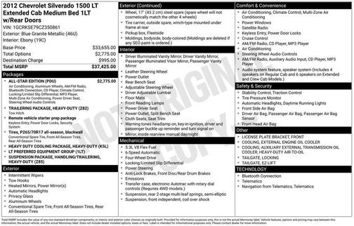 2012 Chevrolet Silverado 1500 LT