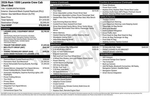 2026 RAM 1500 Laramie