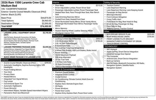 2026 RAM 1500 Laramie