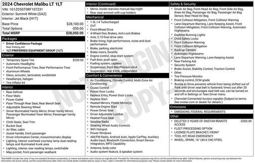 2024 Chevrolet Malibu FWD 1LT