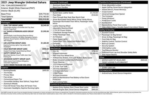 2021 Jeep Wrangler Unlimited Sahara