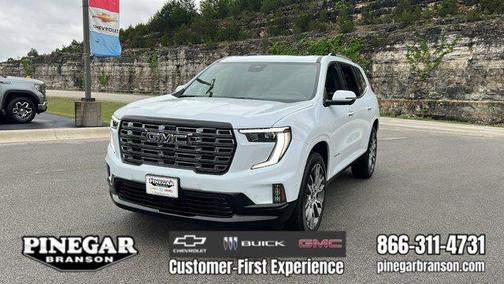 Glacier White Tricoat 2026 GMC Acadia Denali