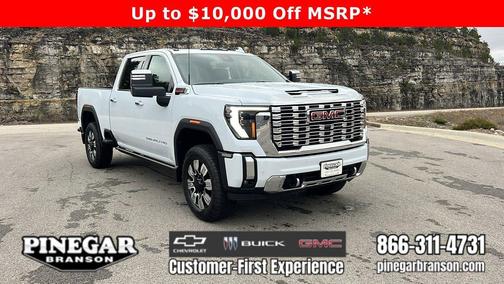 Glacier White Tricoat 2026 GMC Sierra 2500 Denali