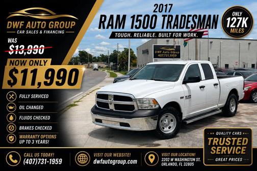 Bright White Clearcoat 2017 RAM 1500 Tradesman