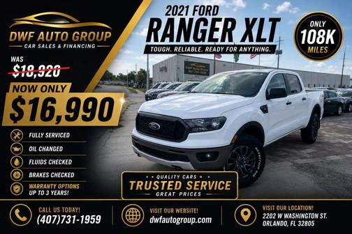 Oxford White 2021 Ford Ranger XLT