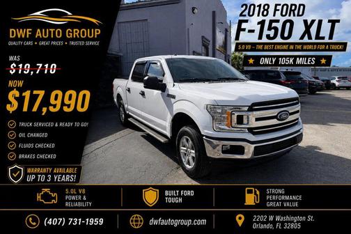 Oxford White 2018 Ford F-150 XLT