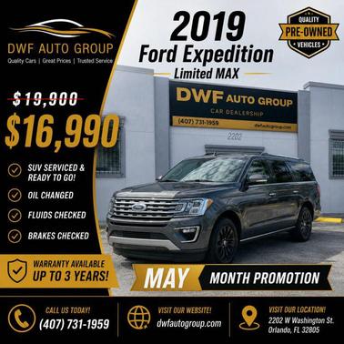 Gray 2019 Ford Expedition Max Limited