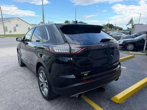White Platinum Metallic Tri-Coat 2016 Ford Edge Titanium