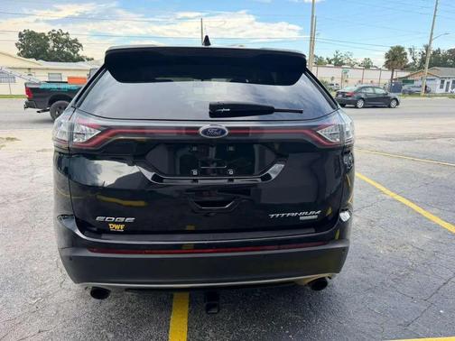 White Platinum Metallic Tri-Coat 2016 Ford Edge Titanium