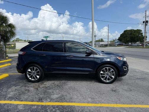 Blue Jeans Metallic 2017 Ford Edge Titanium
