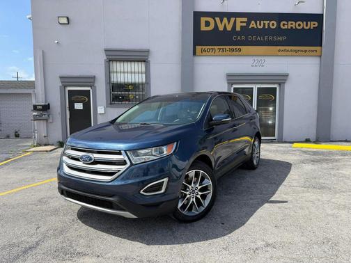 Blue Jeans Metallic 2017 Ford Edge Titanium