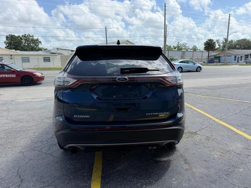 Blue Jeans Metallic 2017 Ford Edge Titanium