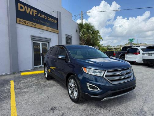 Blue Jeans Metallic 2017 Ford Edge Titanium