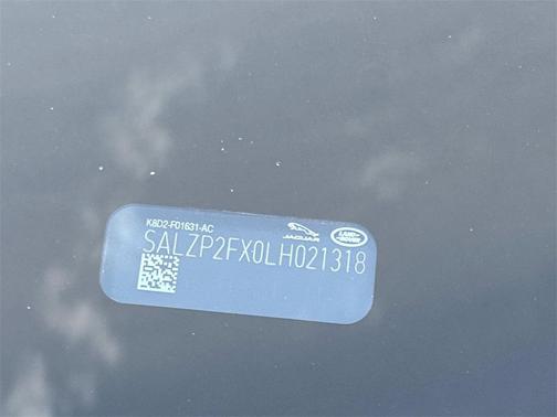 2020 Land Rover Range Rover Evoque SE