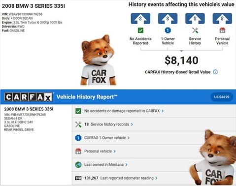 2008 BMW 335 335i 4dr Sedan