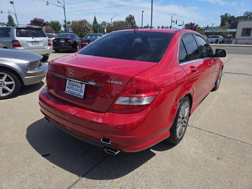 Red 2009 Mercedes-Benz C-Class C 300 4MATIC Sport