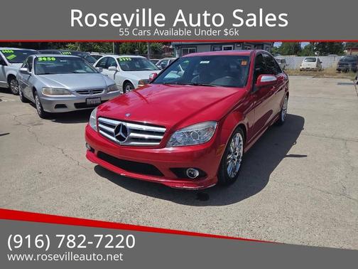 Red 2009 Mercedes-Benz C-Class C 300 4MATIC Sport
