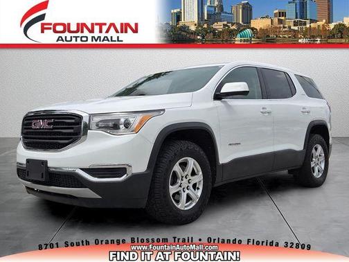 Summit White 2019 GMC Acadia SLE-1