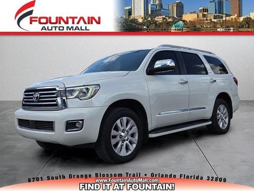 Blizzard Pearl 2020 Toyota Sequoia Platinum