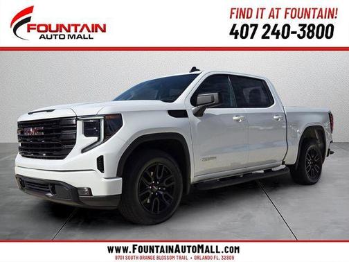 Summit White 2023 GMC Sierra 1500 Elevation