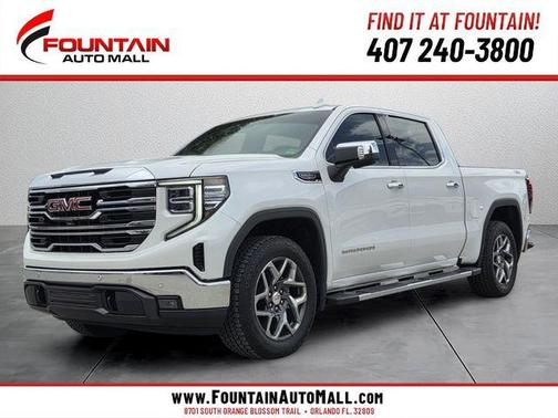 White Frost Tri-Coat 2022 GMC Sierra 1500 SLT