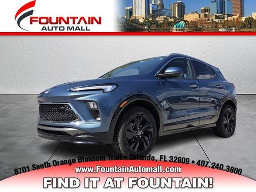 Ocean Blue Metallic 2024 Buick Encore GX Sport Touring