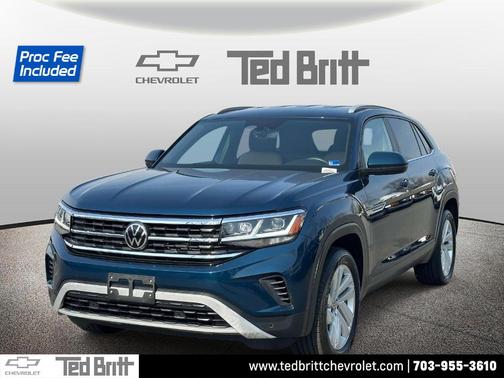 Tourmaline Blue Metallic 2022 Volkswagen Atlas Cross Sport 3.6L V6 SE w/Technology