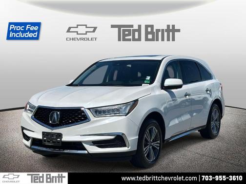 White 2020 Acura MDX 3.5L