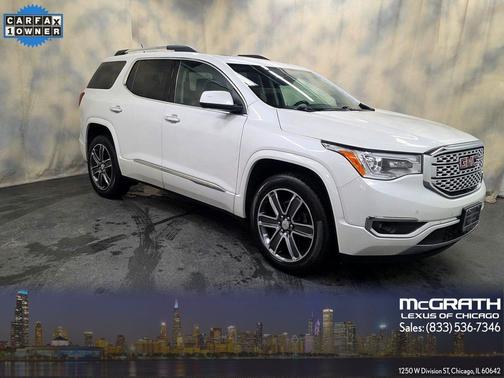 White Frost Tricoat 2018 GMC Acadia Denali