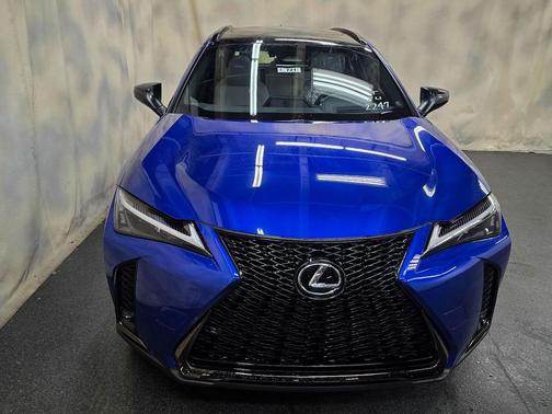 Ultrasonic Blue Mica 2.0 with Obsidian roof 2026 Lexus UX 300h F SPORT Design