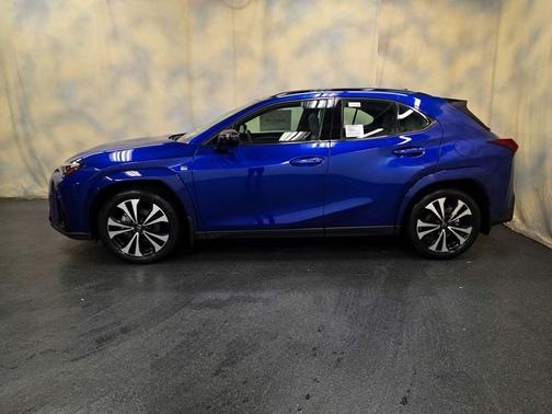 Ultrasonic Blue Mica 2.0 with Obsidian roof 2026 Lexus UX 300h F SPORT Design
