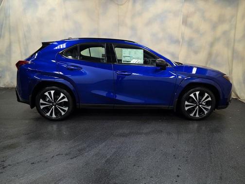 Ultrasonic Blue Mica 2.0 with Obsidian roof 2026 Lexus UX 300h F SPORT Design