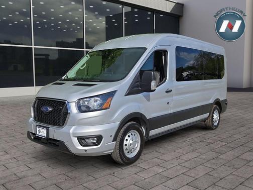 Ingot Silver Metallic 2024 Ford Transit-350 XLT