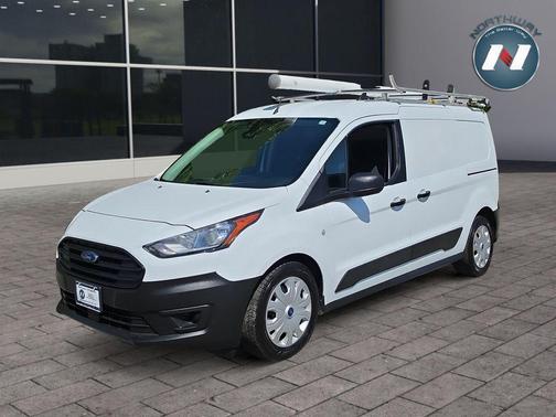 Frozen White 2020 Ford Transit Connect XL Cargo Van