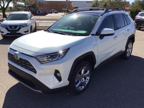 Blizzard Pearl 2021 Toyota RAV4 Hybrid Limited
