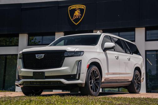 Crystal White Tri-Coat 2024 Cadillac Escalade ESV Sport Platinum