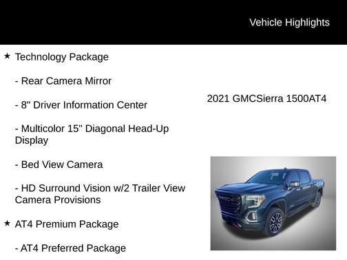 2021 GMC Sierra 1500 AT4