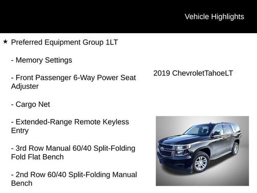 2019 Chevrolet Tahoe LT