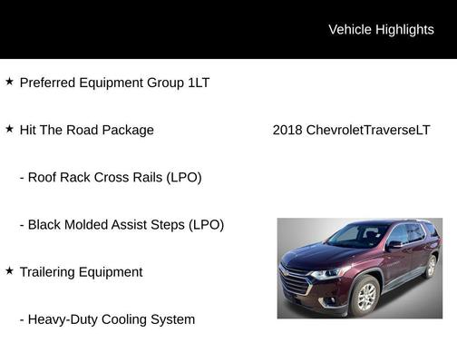 2018 Chevrolet Traverse LT Cloth