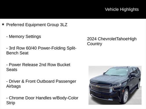 2024 Chevrolet Tahoe 4WD High Country