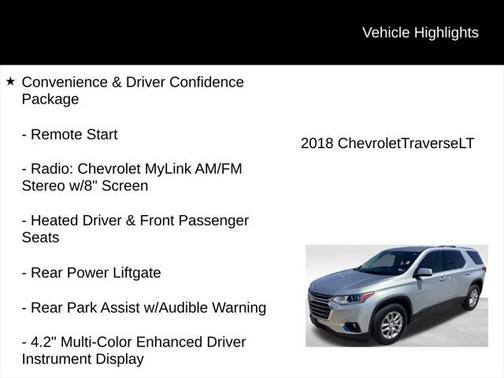 2018 Chevrolet Traverse LT Cloth