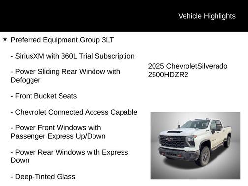 2025 Chevrolet Silverado 2500 4WD Crew Cab Standard Bed ZR2
