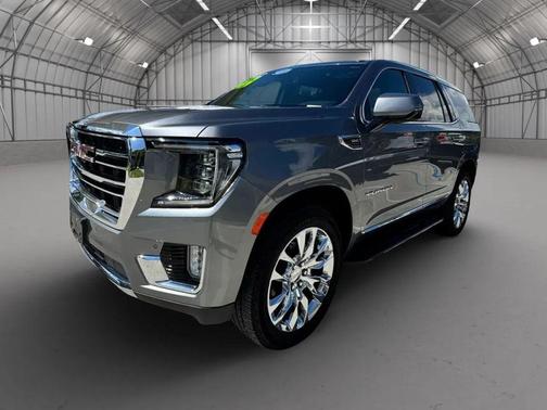 Satin Steel Metallic 2022 GMC Yukon SLT