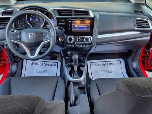 Red 2015 Honda Fit EX