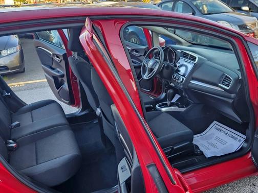 Red 2015 Honda Fit EX