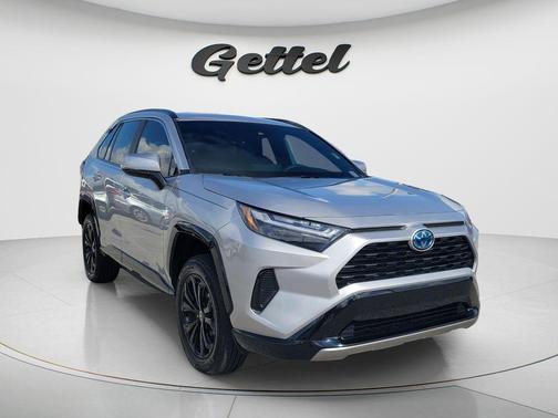Silver Sky Metallic 2023 Toyota RAV4 Hybrid SE
