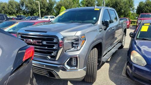 Steel Metallic 2021 GMC Sierra 1500 SLT