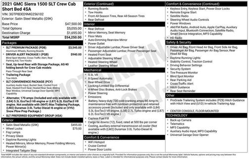 Steel Metallic 2021 GMC Sierra 1500 SLT