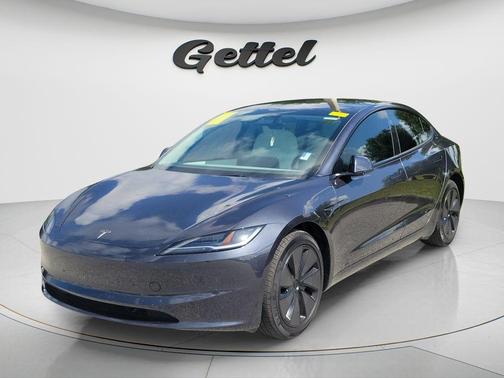 Stealth Gray 2025 Tesla Model 3 Long Range