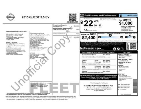 2015 Nissan Quest SV